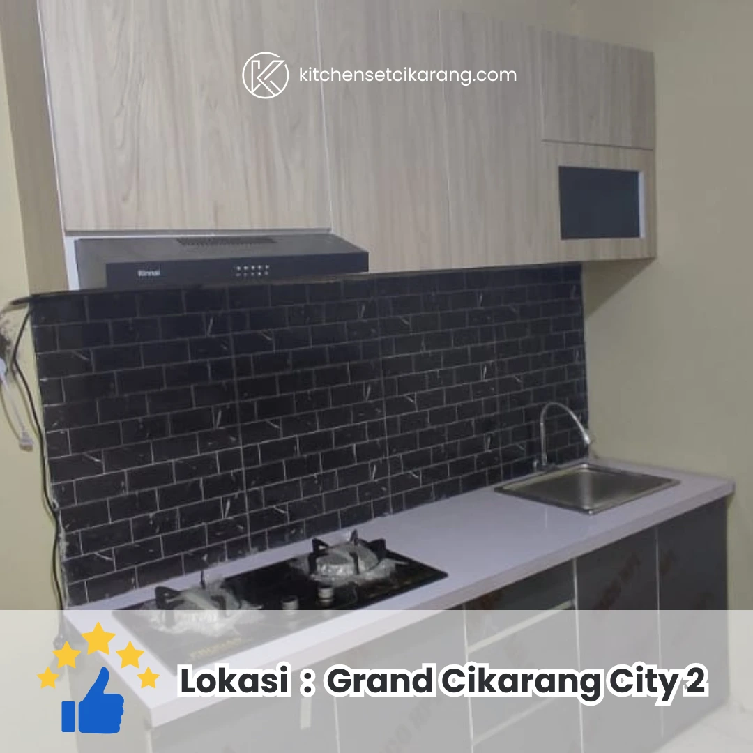 Kitchen set custom Grand Cikarang City 2