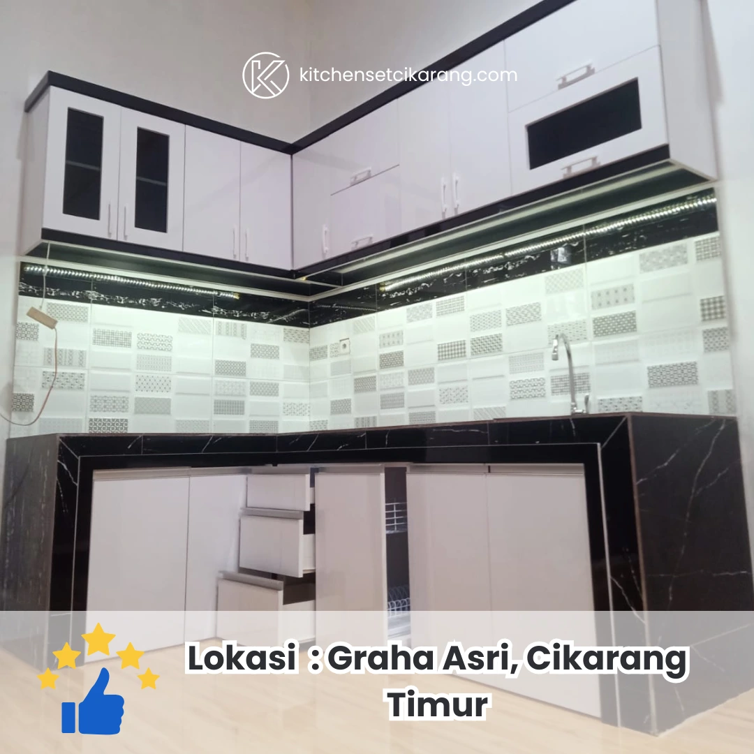 Kitchen set custom Graha Asri, Cikarang Timur